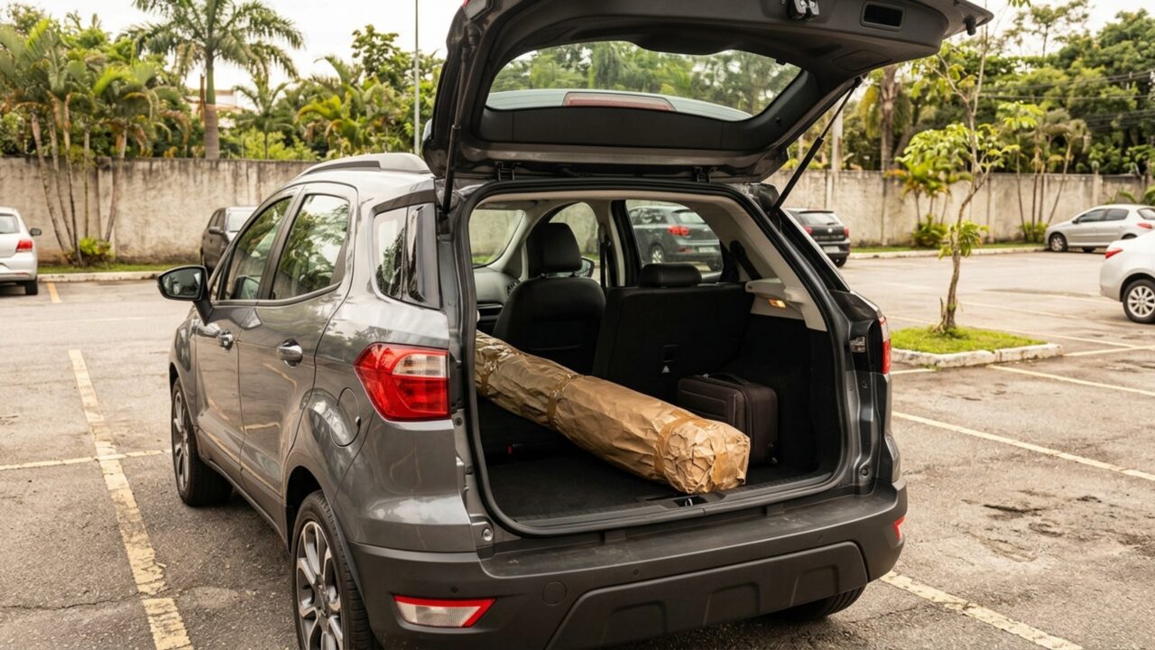 Rodas de 19 polegadas, pneus de perfil 45 e banco traseiro dividido em duas partes equipam este SUV que aposta em visual moderno sem abandonar a praticidade