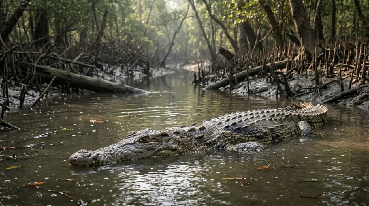 Crocodilos criados em cativeiro foram soltos e fizeram o contrário do esperado: em vez de voltar para casa, começaram a ocupar os Sundarbans
