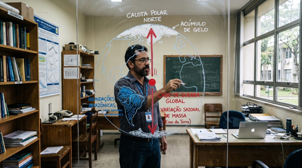 O centro da Terra se move alguns milímetros todo ano sem sair do lugar: neve, monções e oceanos deslocam o ponto de massa