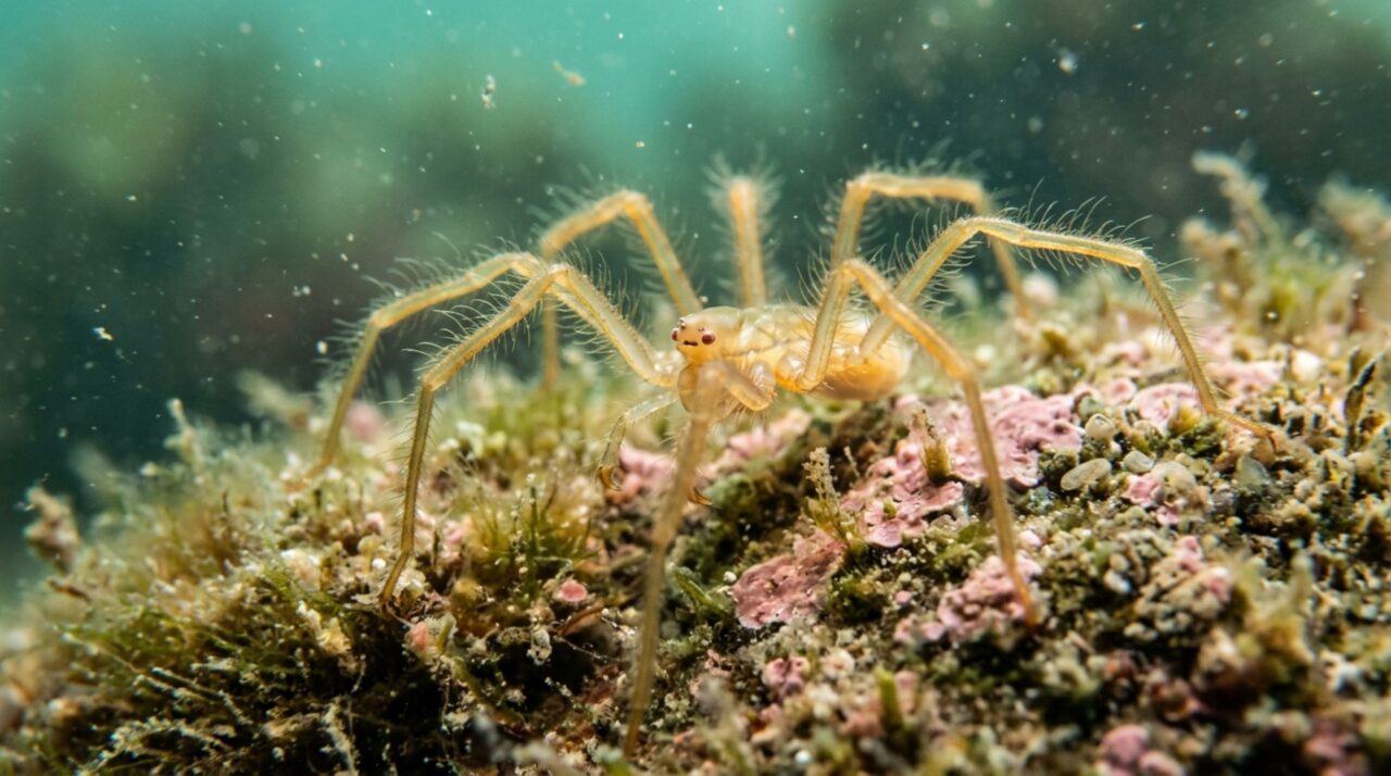 Dois olhos vermelhos surgiram no mar de Salish e revelaram aranhas marinhas que a ciência ainda não conhecia