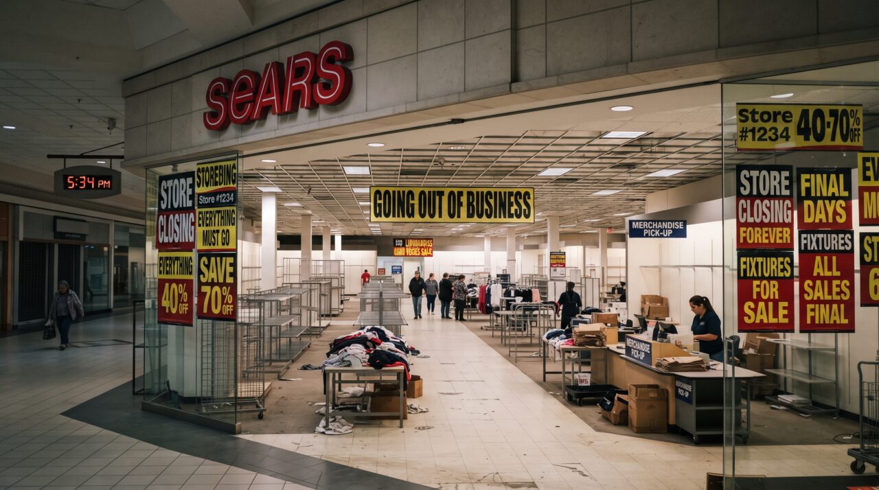 A falência e o fechamento das lojas da rede varejista Sears