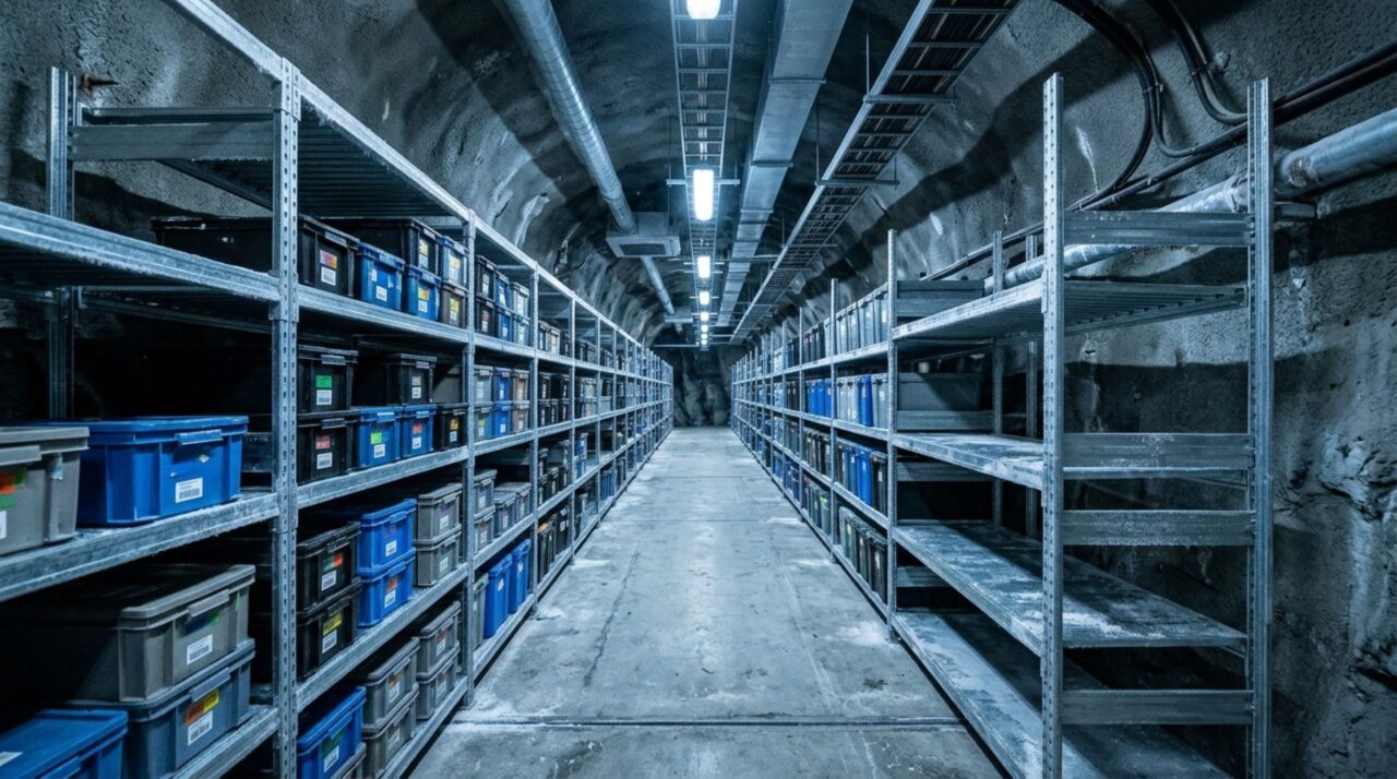 Câmaras refrigeradas conservam duplicatas de sementes de diferentes países