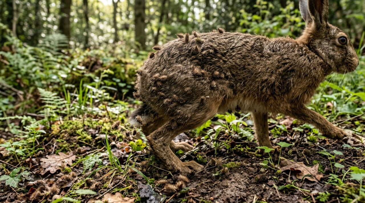 A distância percorrida depende de quanto tempo a semente permanece presa antes de se desprender