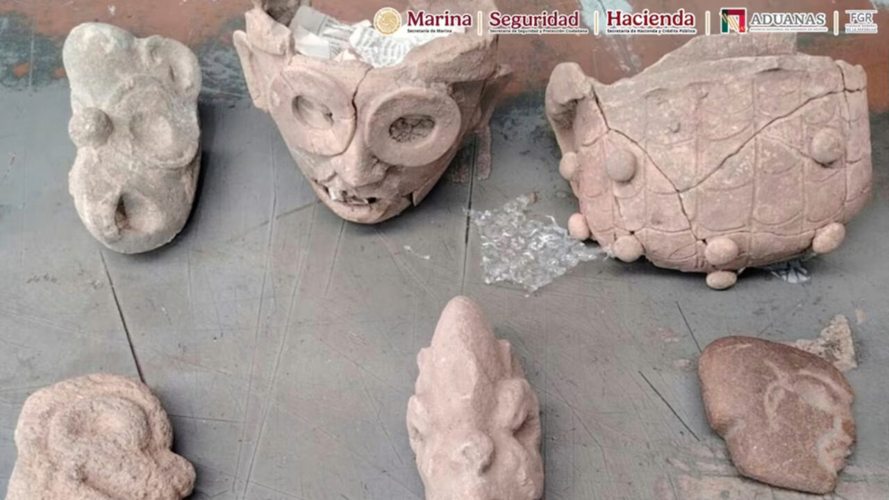 Seis peças arqueológicas de Veracruz iam para a Grã-Bretanha, mas fiscalização em aeroporto mudou o destino dos objetos