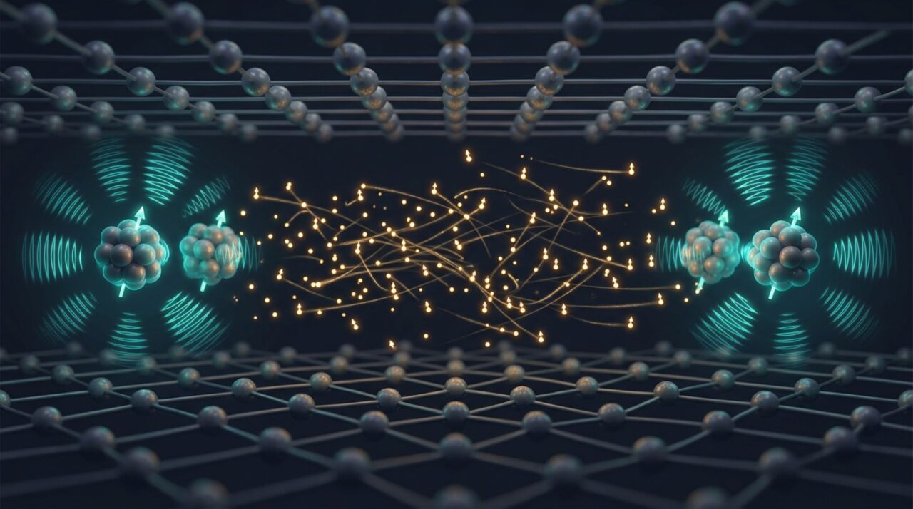 Difusão de elétrons polarizados em spin permite sincronizar oscilações entre regiões separadas do semicondutor