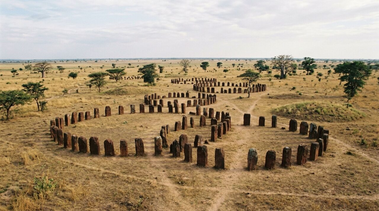 Mais de mil círculos de pedra acompanham um rio por 350 quilômetros e formam uma paisagem funerária construída durante 1.500 anos