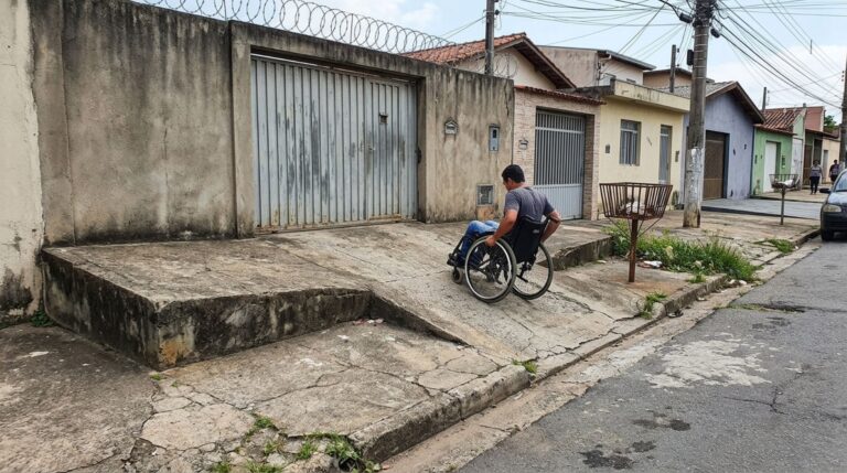 Rebaixamento irregular de calçada pode dificultar a circulação de pedestres e cadeirantes