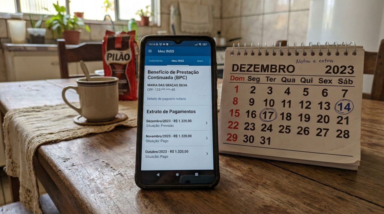 Idoso recebe um salário mínimo pelo BPC, organiza as contas esperando o décimo terceiro e descobre por que o benefício assistencial não segue todas as regras da aposentadoria