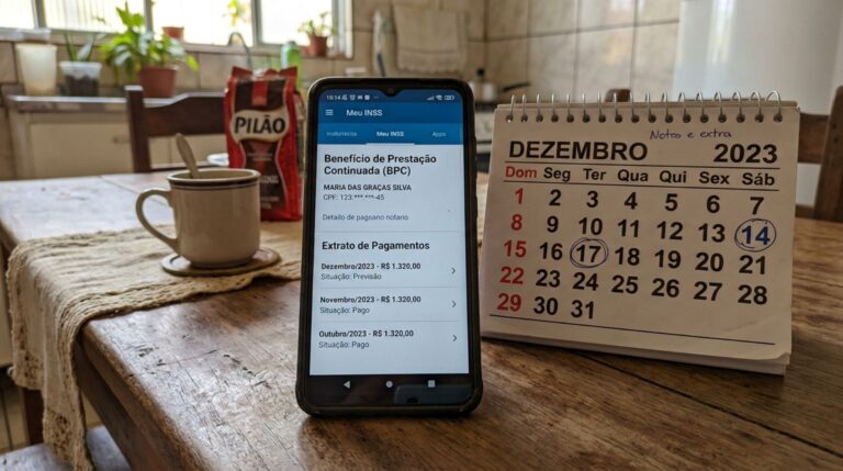 Idoso recebe um salário mínimo pelo BPC, organiza as contas esperando o décimo terceiro e descobre por que o benefício assistencial não segue todas as regras da aposentadoria