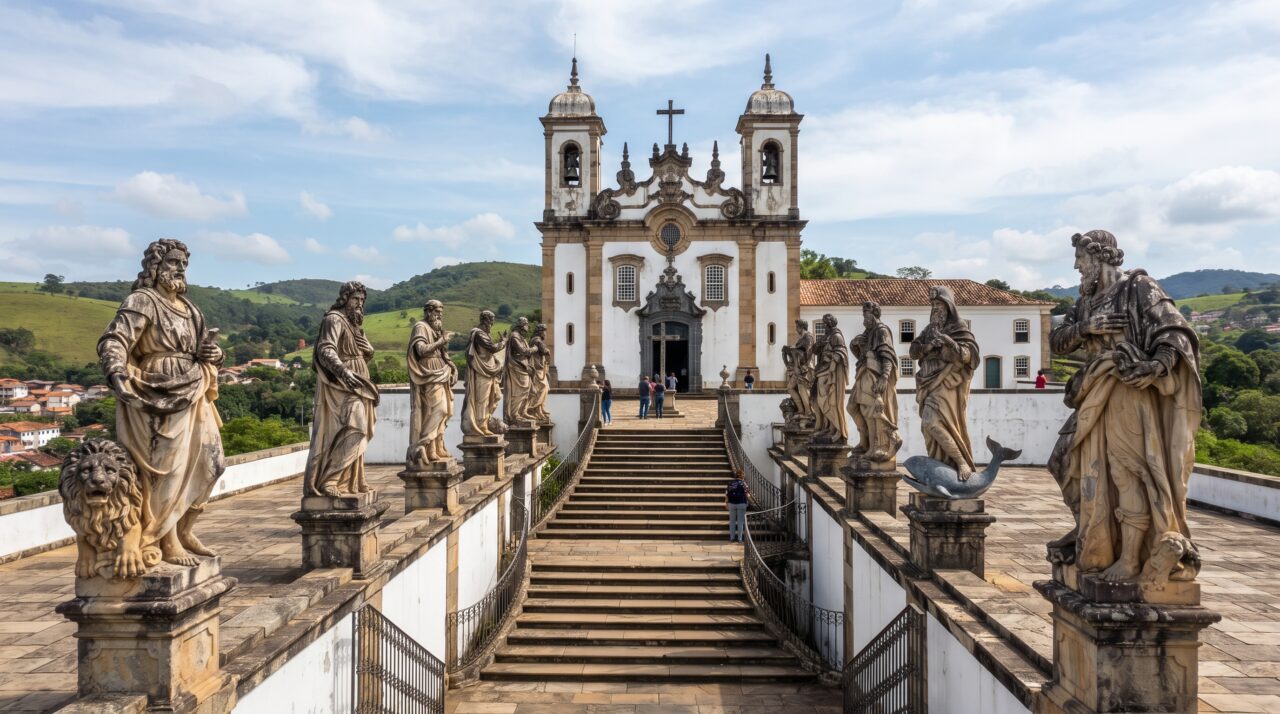 O município mineiro que guarda os icônicos doze profetas esculpidos em pedra-sabão declarados Patrimônio Mundial