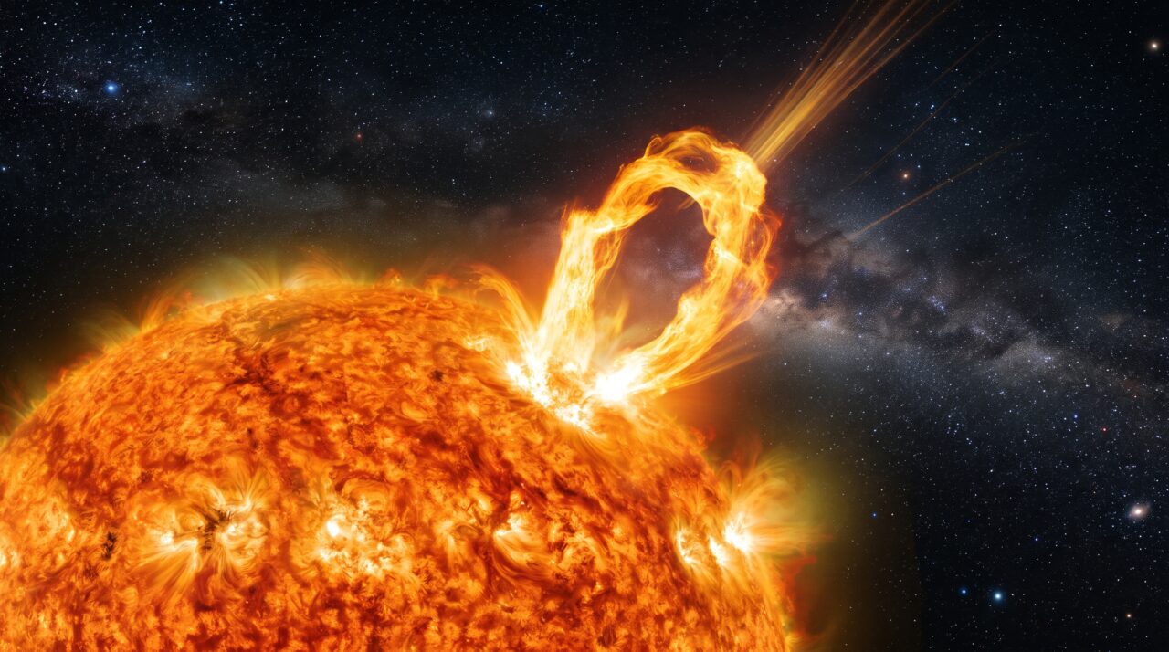 Simulação em laboratório explica por que a atmosfera do Sol é muito mais quente do que a sua superfície.
