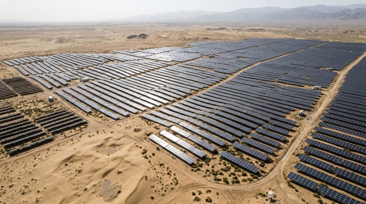 Painéis solares no deserto fizeram algo além de gerar eletricidade: o vento perdeu força e menos poeira conseguiu alcançar as cidades