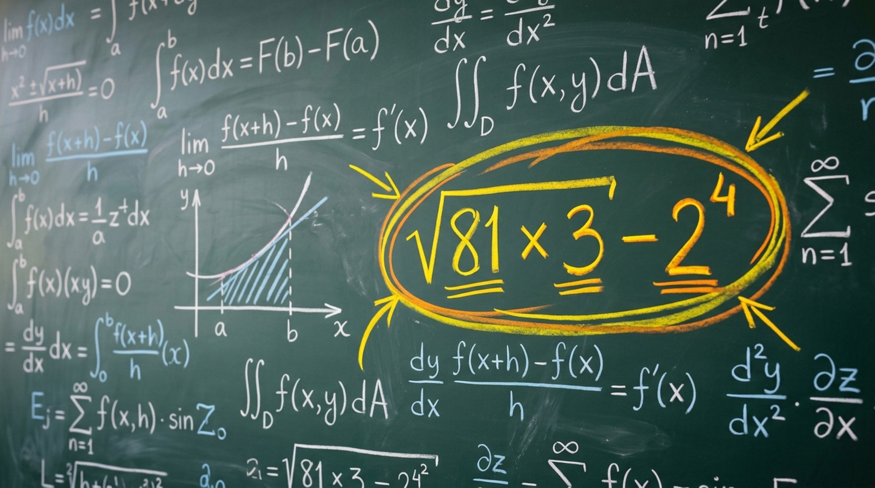 Quanto é √81 × 3 − 2⁴? Raiz e potência exigem atenção neste desafio matemático