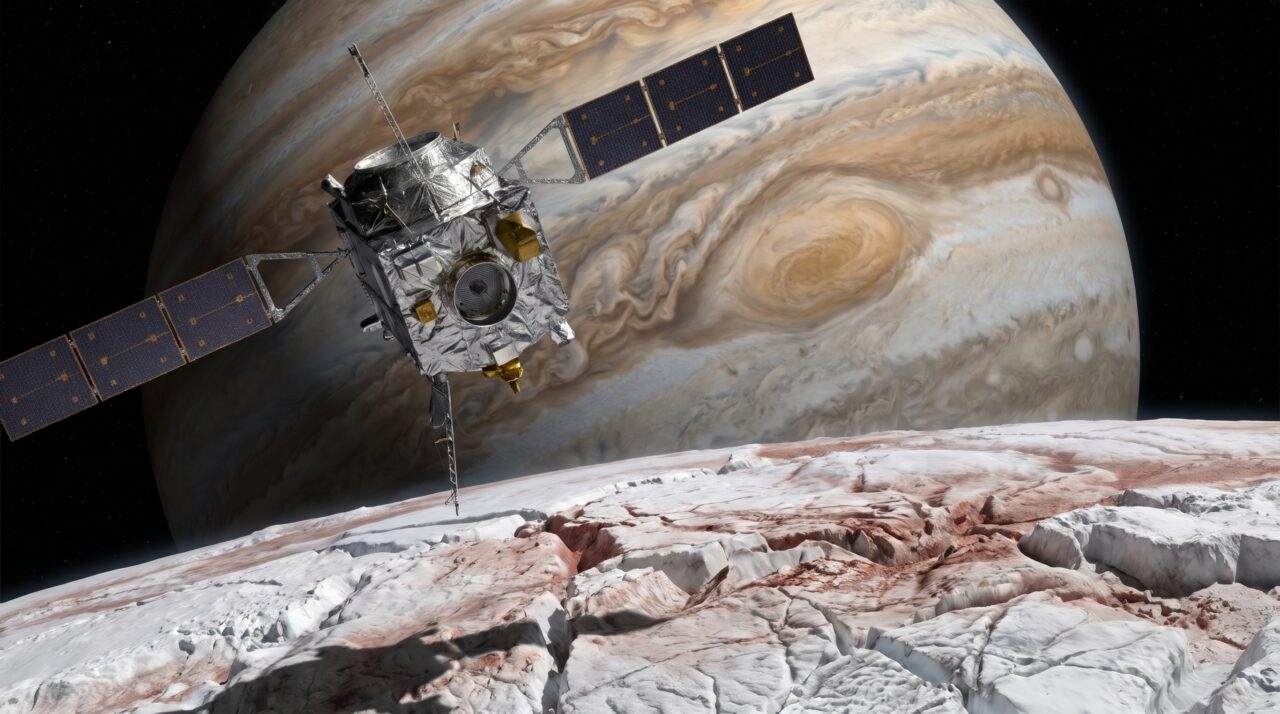 Maior espaçonave planetária já construída pela Nasa está a caminho de Europa, lua de Júpiter, para procurar sinais de vida sob o gelo