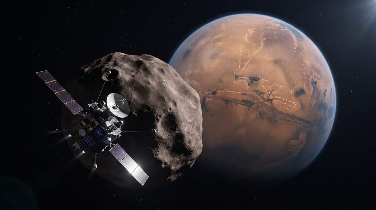 Missão do Japão para trazer amostras da lua de Marte para a Terra.
