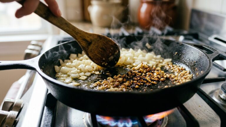 Chefs evitam colocar alho e cebola sempre ao mesmo tempo: alguns minutos de diferença podem impedir que o alho fique amargo