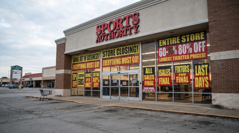 O colapso financeiro e a falência da Sports Authority em 2016