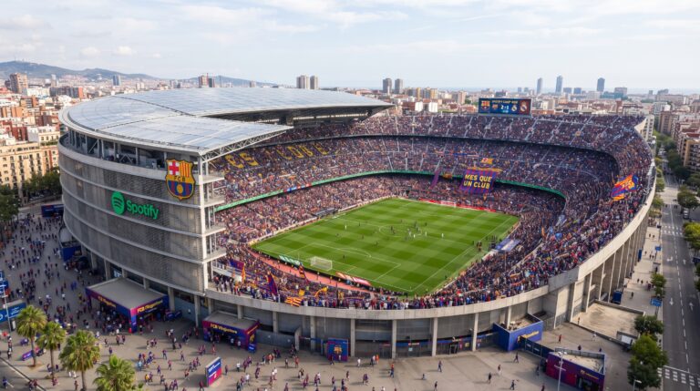 Reforma do estádio Spotify Camp Nou e a nova estrutura sustentável.