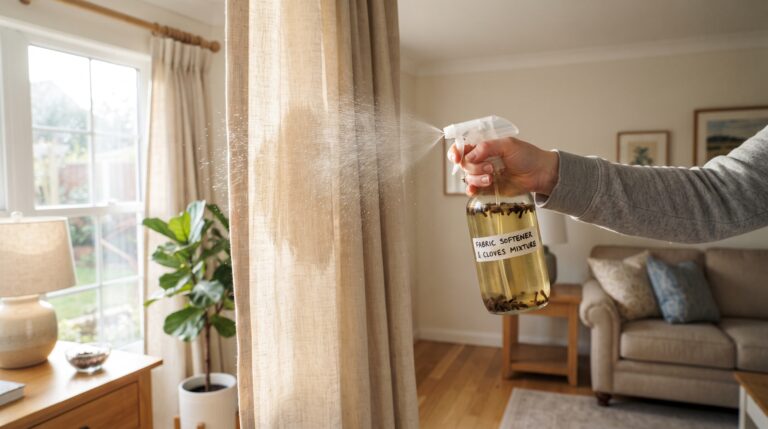 Mistura de amaciante com cravo-da-índia para perfumar a casa
