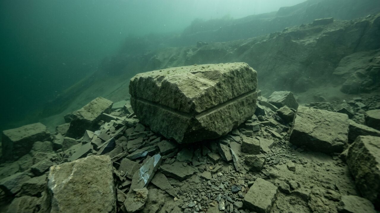 Uma pedra de mais de 27 quilos saiu do mar com um sulco perfeito e pode ser uma âncora usada há milhares de anos
