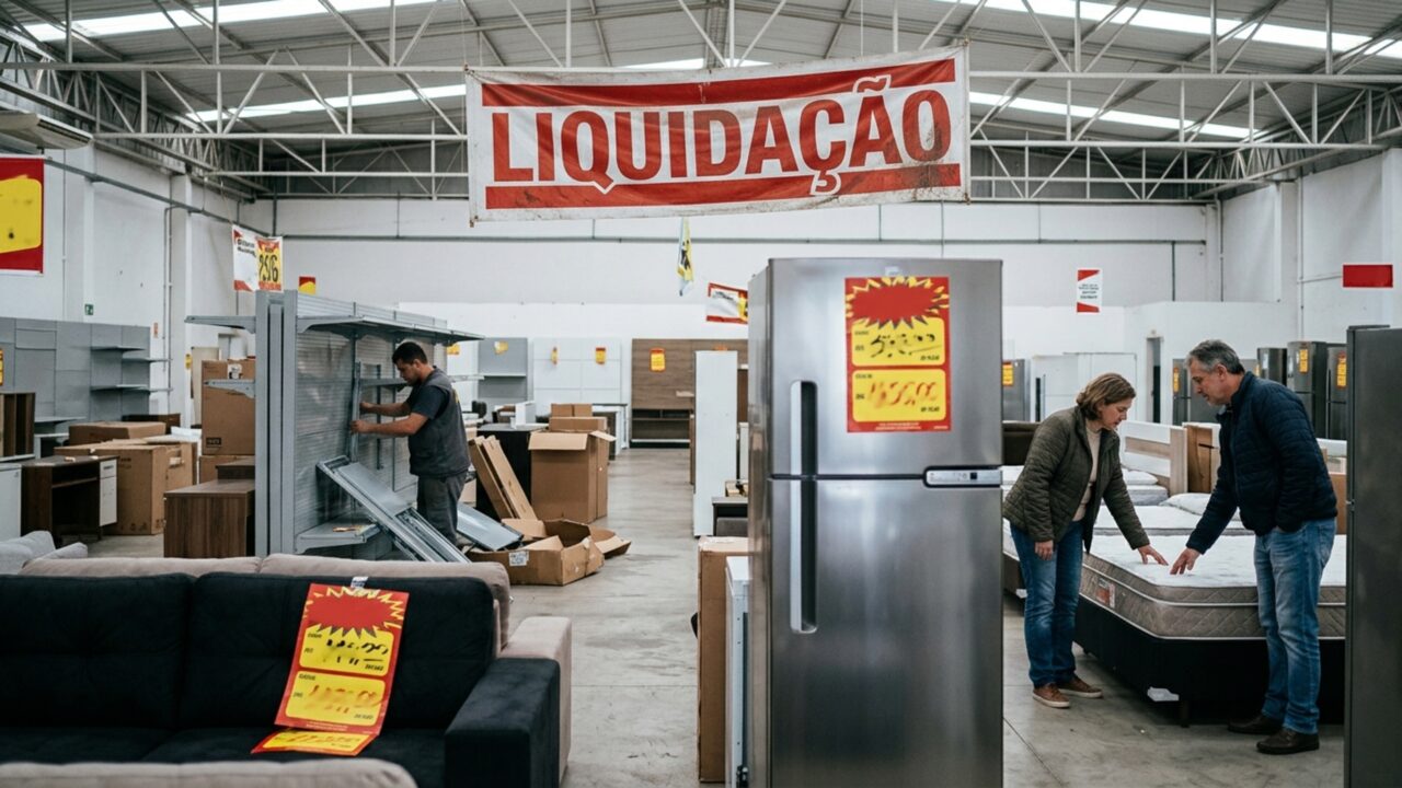 Gigante dos móveis e eletrodomésticos entra em crise e inicia liquidação em mais de 550 lojas para encerrar a operação