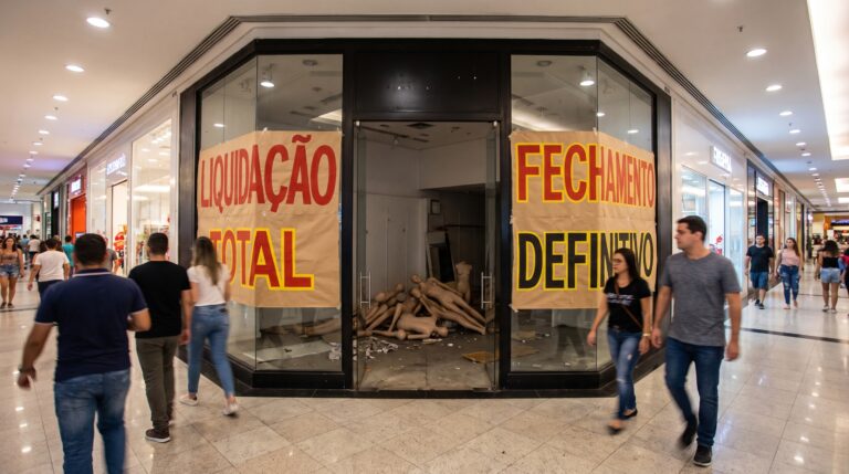 Depois de chegar à falência com 54 lojas de moda, rede encerra todas as unidades e liquida a operação, porque a segunda tentativa de reorganização em poucos anos não conseguiu manter um negócio pressionado por custos e mudanças no varejo