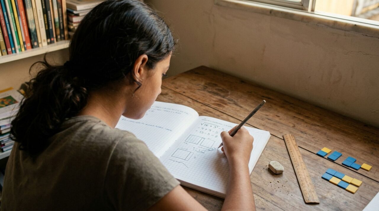 Sem abrir a calculadora do celular, resolva a expressão √144 + 4² − 10 e teste sua memória das aulas de matemática