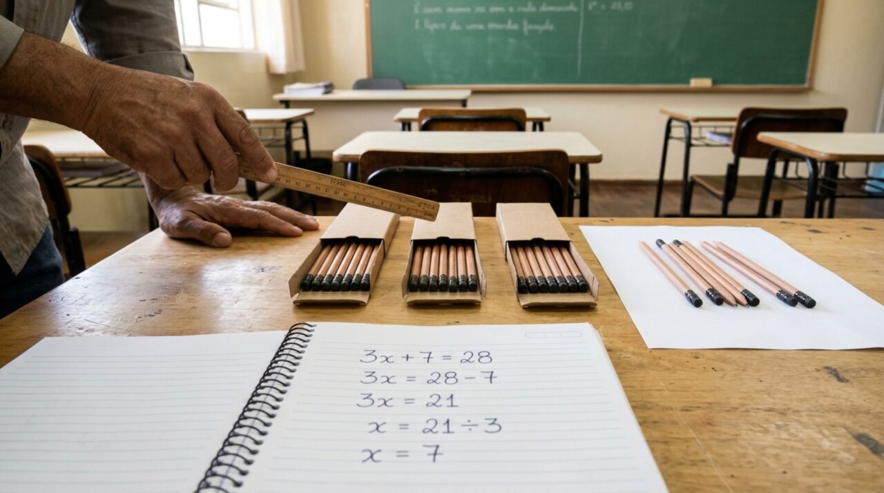 Você consegue encontrar o valor de X em 3x + 7 = 28? Menos de 1% da população consegue