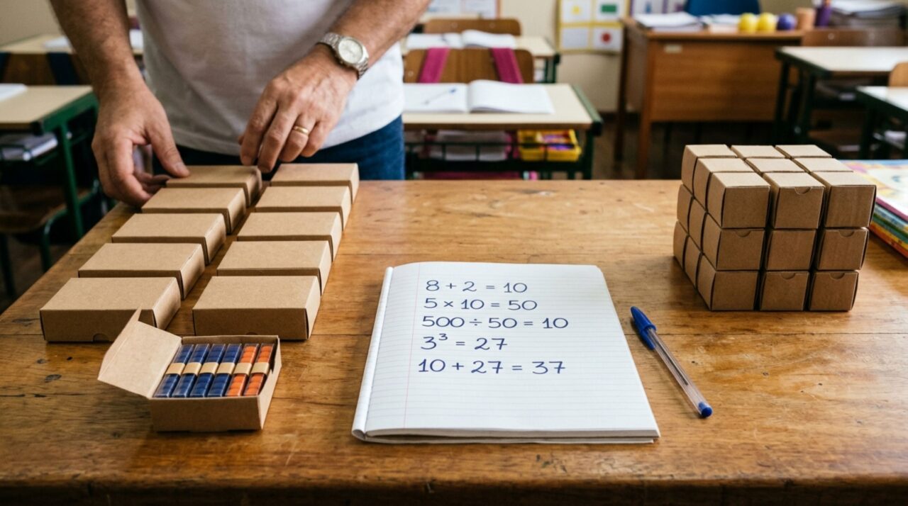 Poucos brasileiros resolvem 500 ÷ [5 × (8 + 2)] + 3³ sem precisar de calculadora
