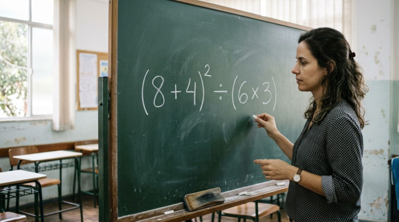 Apenas 3% da população consegue resolver (8 + 4)² ÷ (6 × 3) sem precisar de calculadora e papel