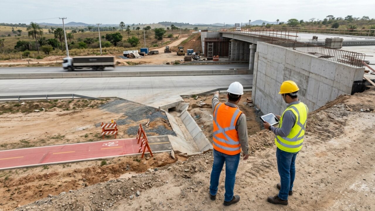 Novo corredor de R$ 336 milhões terá cinco viadutos, uma ponte e uma trincheira para conectar duas rodovias federais e desviar caminhões de uma grande capital do Sul