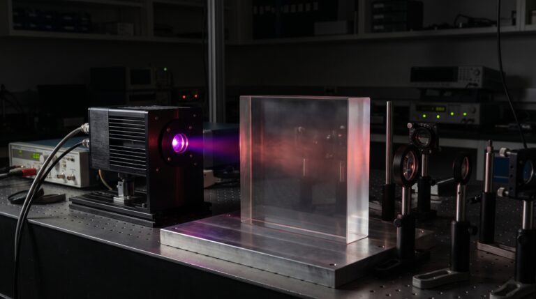 O vidro deixa ondas de terahertz passar até certo ponto e um novo modelo finalmente liga essa perda de transparência ao movimento microscópico do material
