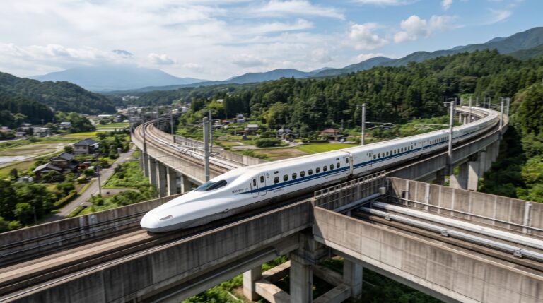 O recorde mundial de velocidade do trem de levitação magnética japonês SCMaglev Série L0