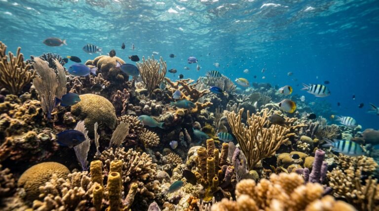 Peixes nadando entre corais desafiaram sistemas de inteligência artificial utilizados no rastreamento animal