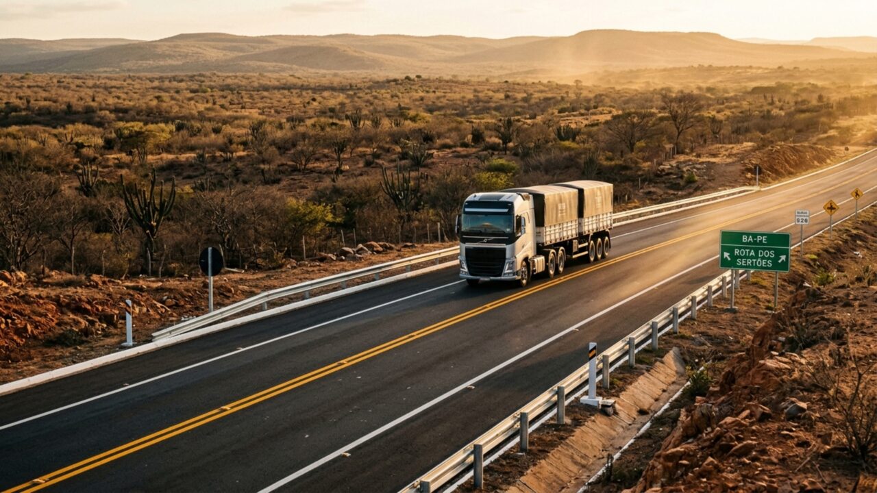 Mais de 500 km de rodovias, 96 km de duplicações e 107 km de acostamentos estão no centro de um projeto de R$ 8,5 bilhões que pretende transformar uma das principais ligações entre dois estados do Nordeste