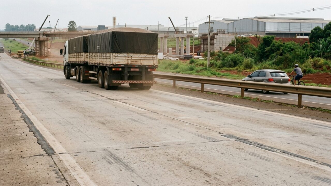 Uma obra de R$ 450 milhões prevê 17 viadutos, uma ponte e quase 12 km de pistas duplicadas para modificar o contorno rodoviário de uma das maiores cidades do Sul