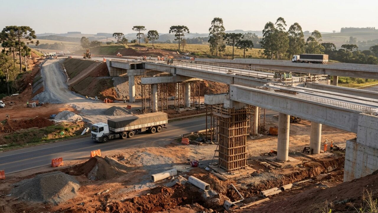 Duplicação de R$ 179 milhões vai construir três viadutos e quase 7 km de um novo contorno para retirar caminhões das ruas de uma importante cidade do Sul