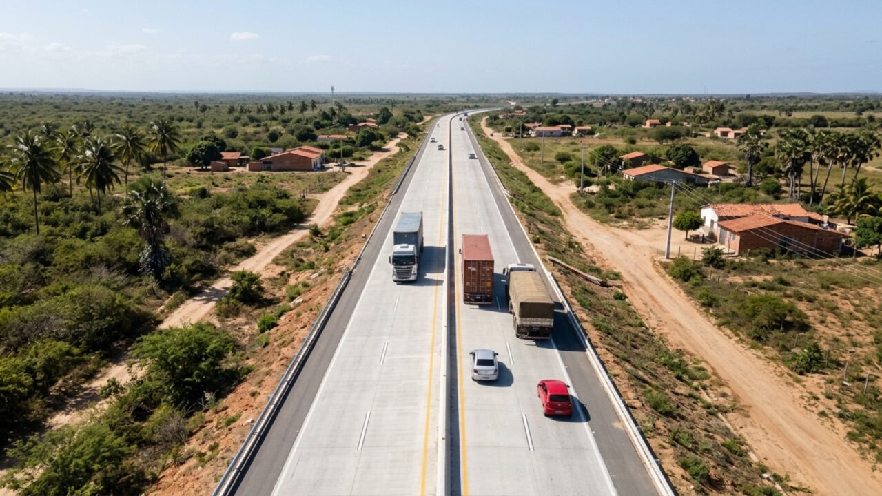 Estrada que conecta dois grandes portos brasileiros recebeu 24 km de pistas duplicadas, seis novas pontes e uma passagem inferior em uma obra de R$ 282 milhões