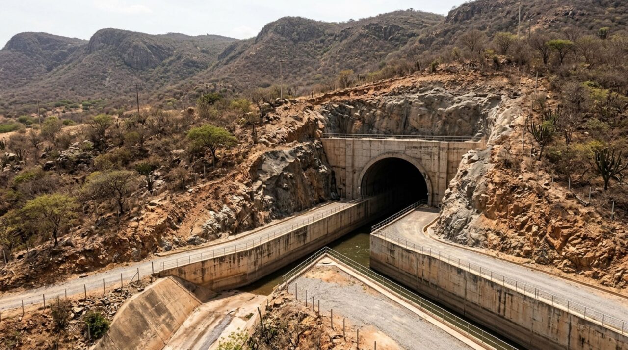 Água percorre 15 km por dentro de uma montanha neste túnel brasileiro considerado o maior da América Latina dedicado ao transporte hídrico