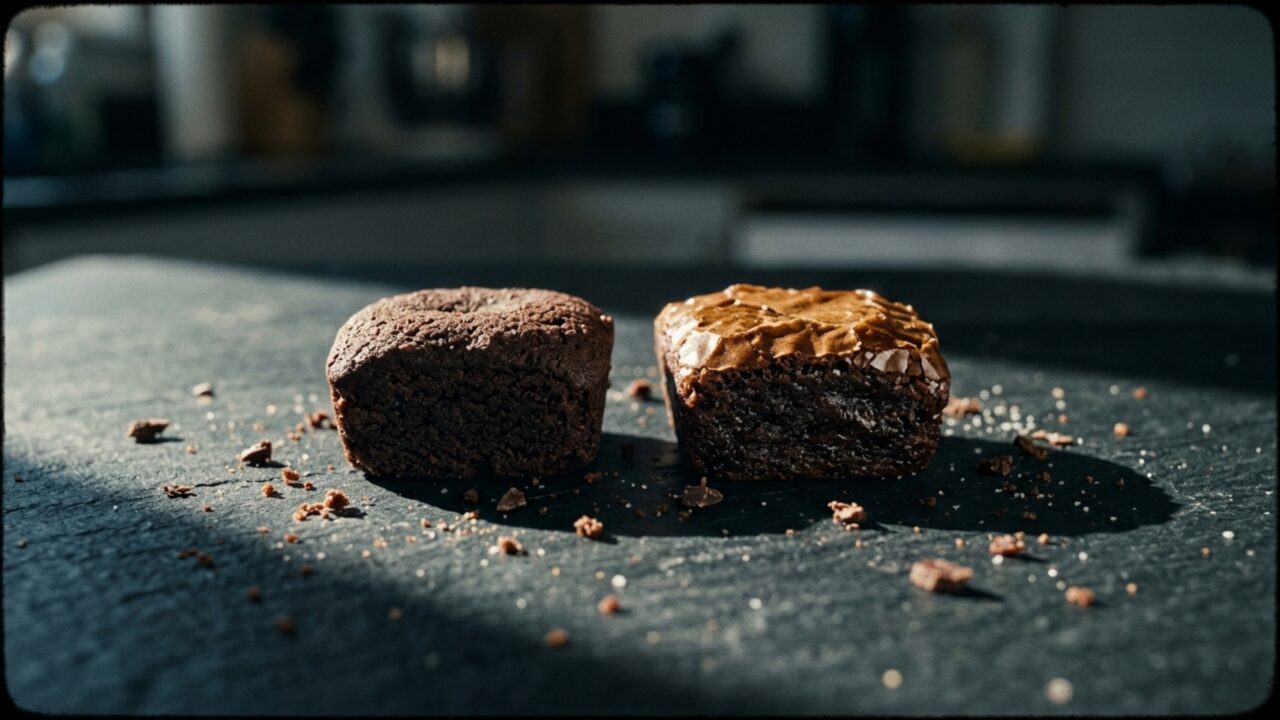 A casquinha brilhante do brownie não depende só do forno porque parte da diferença começa no açúcar dissolvido antes de assar