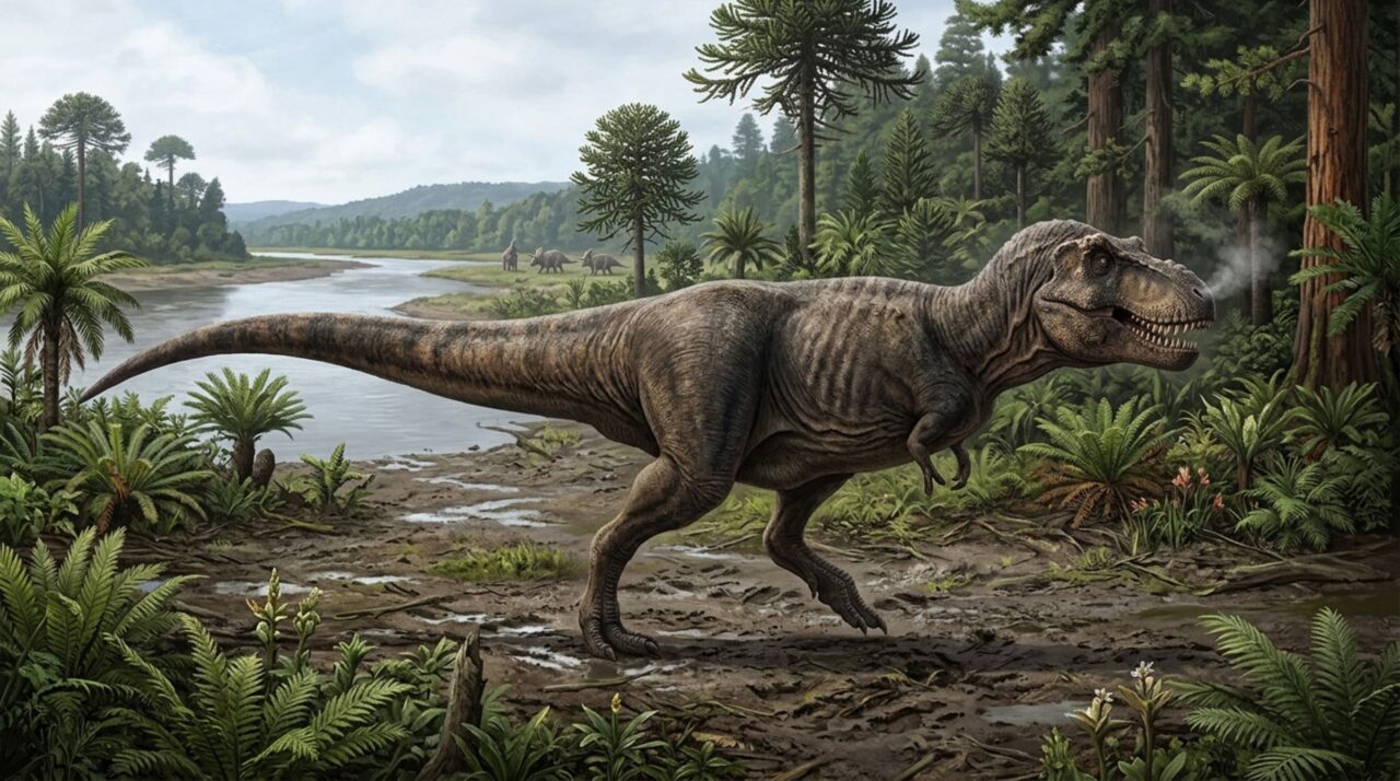 Um dente de T. rex virou termômetro 66 milhões de anos depois e revelou corpo perto de 36 °C