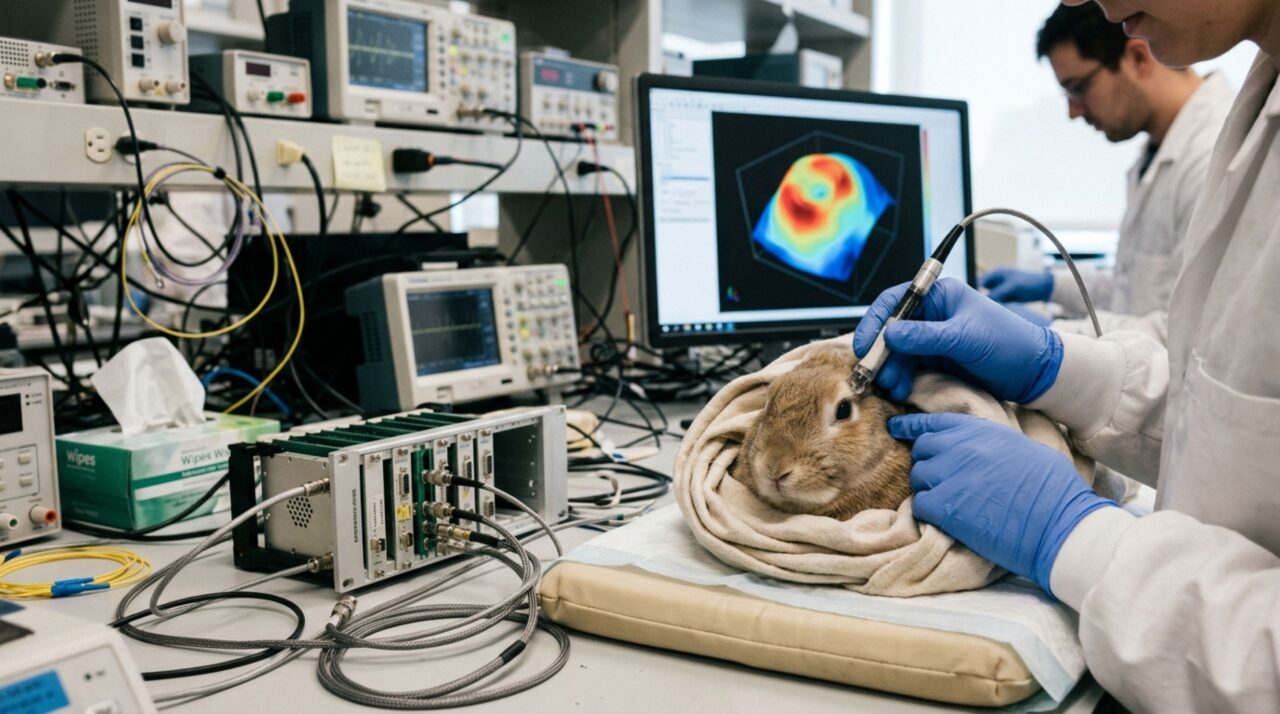 O olho foi mapeado em quatro dimensões sem cirurgia, usando ultrassom para medir como diferentes regiões do tecido cedem à pressão