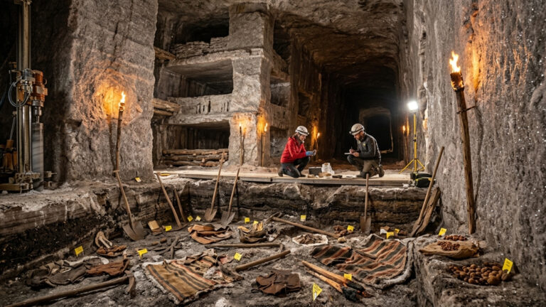Um complexo de câmaras gigantescas da Idade do Ferro de 300 metros é descoberto em uma mina de sal na Áustria