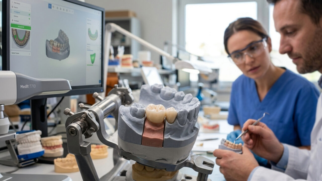 Uma coroa dentária projetada por IA os dentistas consideram semelhantes a de um especialista