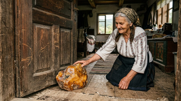 Uma mulher na Romênia usou uma pedra como batente de porta por décadas. Era um pedaço de âmbar de 3,5 quilos, avaliado em cerca de 1 milhão de dólares