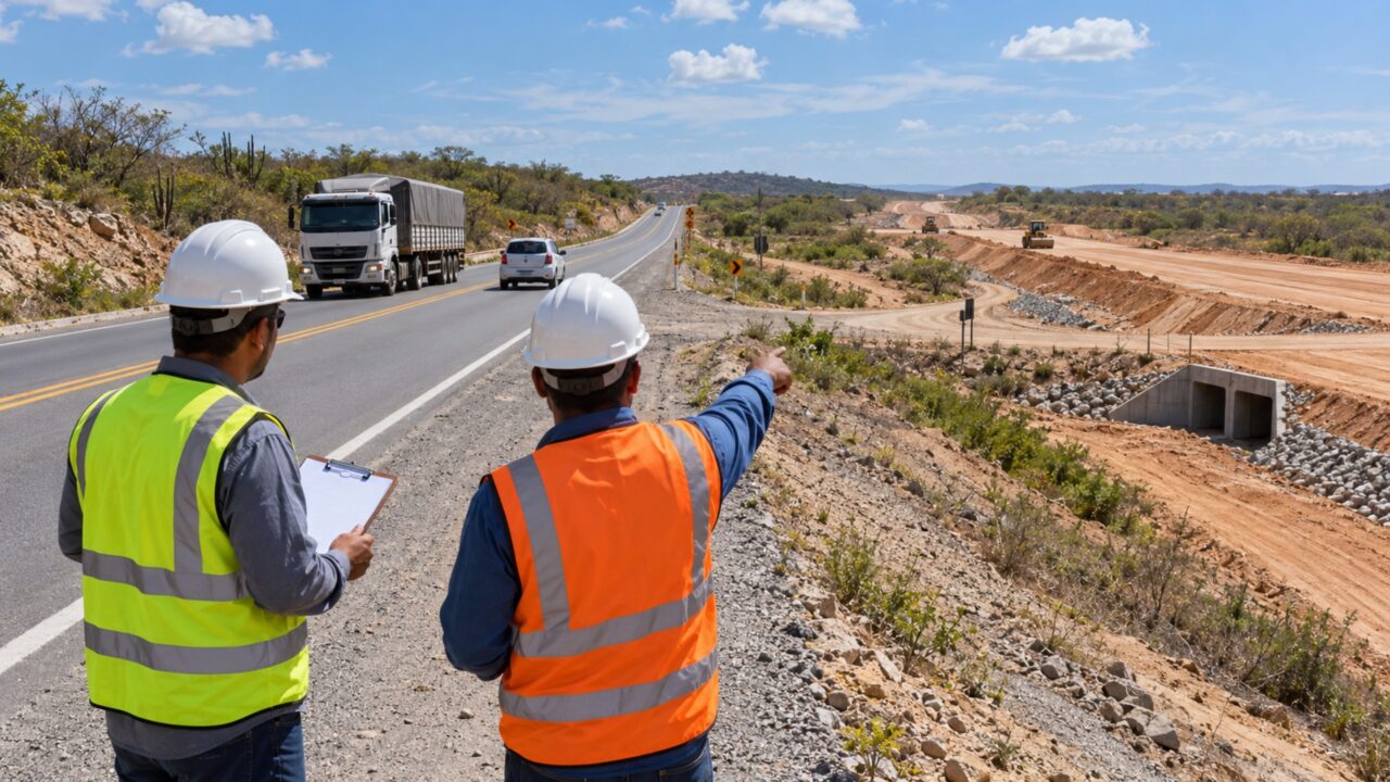 Uma rodovia que liga o litoral ao interior do Nordeste terá mais 38,1 km duplicados em um contrato de R$ 204,4 milhões