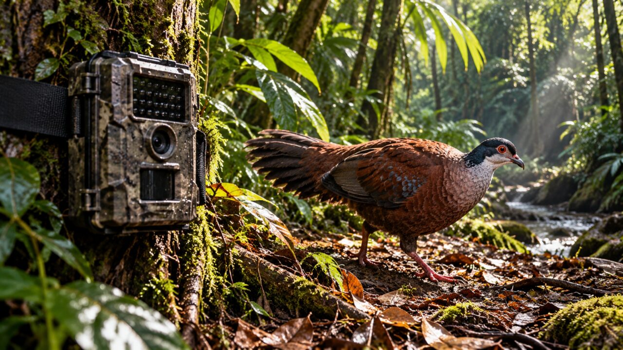 Depois de 140 anos sem registro científico, uma ave terrestre aparece em câmeras instaladas numa ilha coberta por floresta