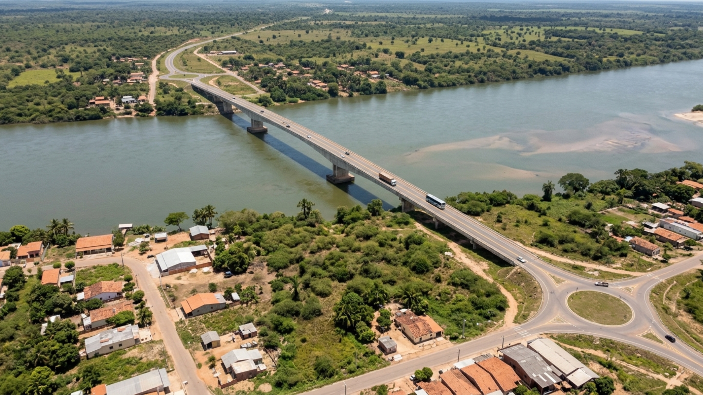 Gigantesca ponte de 630 metros, com vão livre de 154 metros e investimento de R$ 172 milhões, foi construída para substituir uma estrutura que desabou em uma das grandes ligações rodoviárias do Brasil