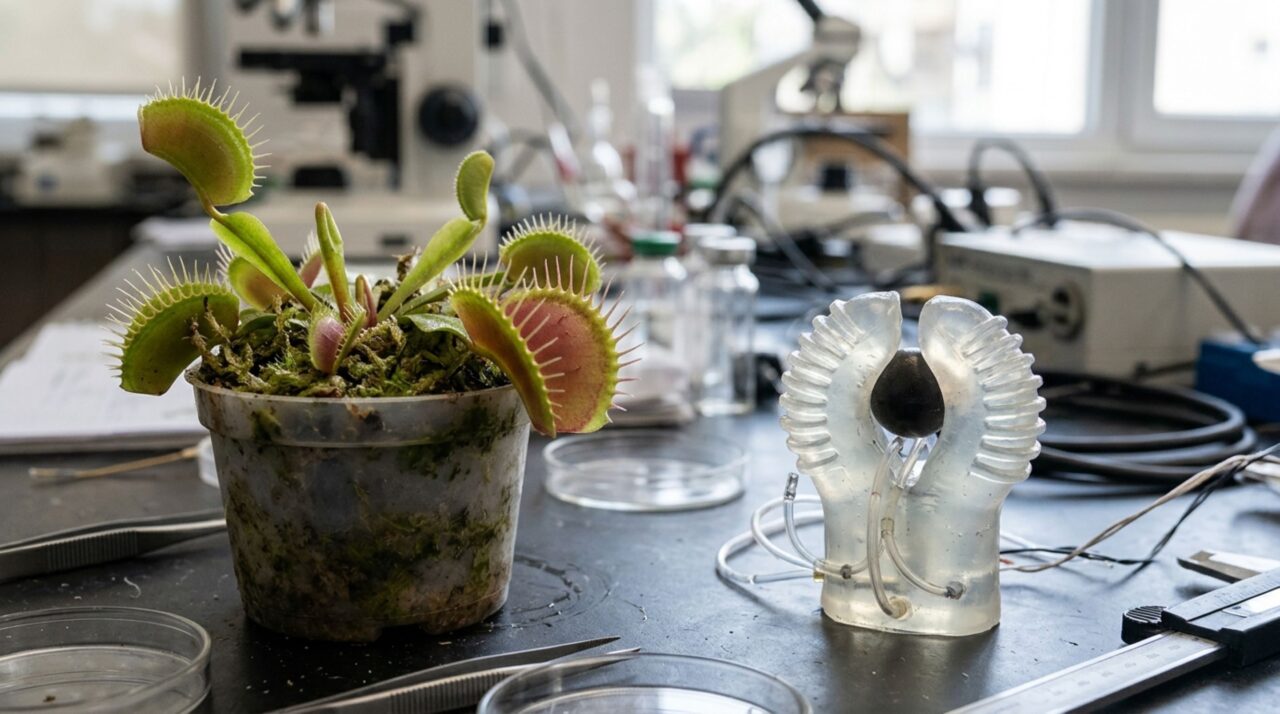 Tecnologia sul-coreana reproduz a integração entre percepção e movimento encontrada na planta carnívora dioneia