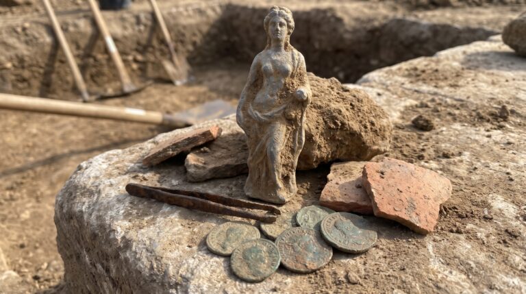 Uma pequena Vênus de chumbo apareceu num assentamento romano e virou o primeiro objeto religioso encontrado naquele sítio húngaro